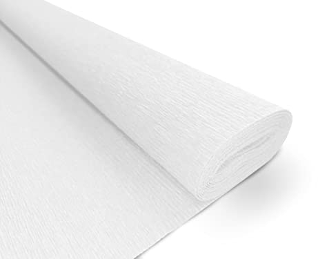 Interdruk Papel crepé Premium 101 Blanco 200 x 50 cm, Color, Large BIKW101