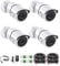 ZOSI 4PACK 1920TVL 1080P HD TVI Security Cameras 120ft Night Vision CCTV Cameras Home Security Day/Night Waterproof Camera for 720P,1080P,5MP,4K HD-TVI Analog DVR Systems