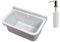 Lavabo lavabo avec trop-plein 55 cm x 34 cm x 21 cm, blanc