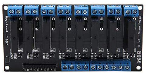 5V 8-Canales 2A Disparador de Alto Nivel del Módulo de Relé de Estado Sólido con Fusible Resistivo