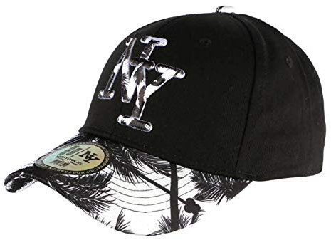 Casquette NY Blanche et Noire Fashion Baseball Hawai - Mixte