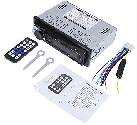 Lecteur radio pour voiture, radio Bluetooth pour voiture MP3 USB AUX IN Lecteur FM In Dash12 V, grand écran HD, lecteur CD pour voiture