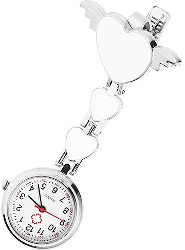Krankenschwesteruhr - Schwesternuhr mit Clip -Taschenuhr Analoge Quarzuhr Schwesternuhren Hängende Ansteckuhr für Krankenschwestern Ärzte