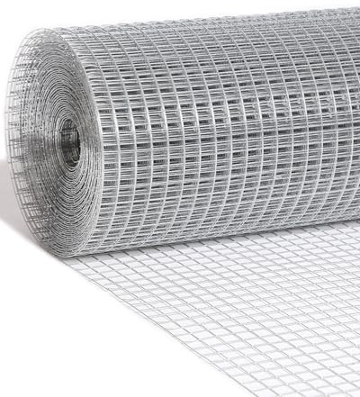 Nueve Deer Hardware-Tuch, 1,27 cm, 48 x 30 m, 19 Gauge – feuerverzinkt nach dem Schweißen – Hühnerdrahtzaun, Gopher-Maschendraht, Rolle, Gartenzaun, Catio-Drahtzaun