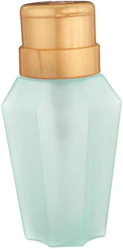 200ml Empty Nail Polish Makeup Remover Pump Dispenser Glass Push Down Press Bottle for Alcohol Liquids Lotion - Green