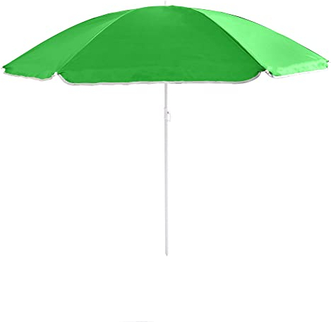 Out There! Green 1.6m Garden Parasol Umbrella Sun Shade with Adjustable Height Tilt Function and UPF40+ Protection