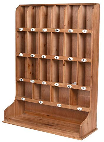 Setzkasten „LOFT BÜRO“ – Industrial Organizer | 23 Ablagen | Holz & Metall | Briefablage & Schlüsselkasten im Retro-Stil lof074 Palazzo Exklusiv