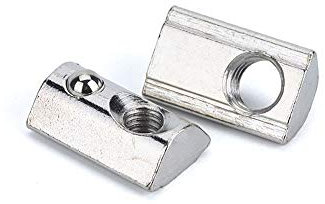 10 Stück federbelastete T-Nut M4 Aluminium Extrusions 6 mm Schlitz Aluminium Profil Zubehör