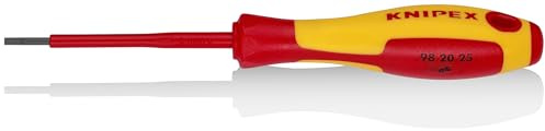Knipex - Slotted Screwdriver, 3 1000V Insulated, 3/32 tip (982025)