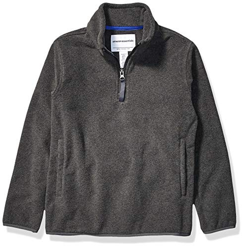 Amazon Essentials Garçon Veste Zippée 1/4 en Molleton Polaire