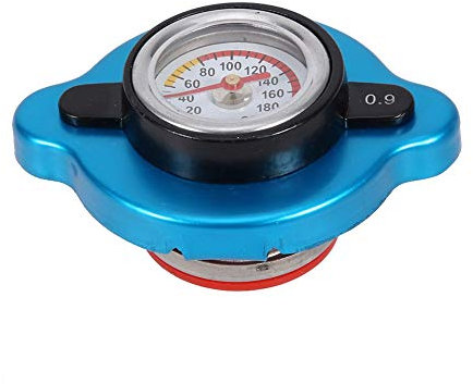 tappo radiatore pressione-Coperchio del Serbatoio Dell'acqua Medio Generale Coperchio a Temperatura Costante in Lega di Alluminio con Indicatore della Temperatura Dell'acqua per Mantenere il Livel