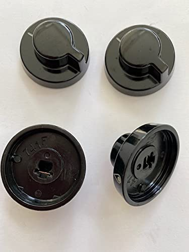 nardi kit 4 manopole nere lucide per piano cottura e cucina a gas foro innesto 6 mm MN 0223 marche ricambi