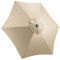 CHRISTOW Replacement Parasol Canopy 2m Hexagonal 6 Arms UV 30+ Protection For Garden Umbrella (Taupe Fabric)
