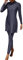 Yming Damen Muslim Swimsuit Tight Quick Drying Burkini Middle East Elastic Beachwear Slim Fit Burkini Grau Blau L