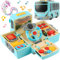 Bus Spielzeug mit Ton und Licht, Simulation Lenkrad Getriebe Spielzeug, Kleinkinder Bus Spielzeug mit Musik Bildung Wissen Simulation Fahren Bus Spielzeug, Geschenk für 1-3-5 Jungen & Mädchen