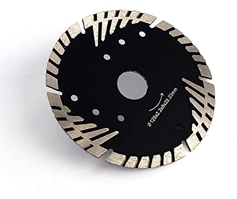 HOMESOM 125 mm Diamantsägeblatt Granit Marmor Beton Trennscheibe mit Schutzzähnen