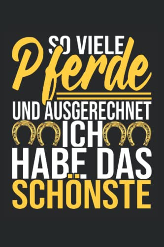 So viele Pferde und ausgerechnet ich habe das Schönste: Notizbuch 120 Seiten Liniert