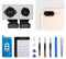 for iPhone 8 Plus Back Camera Replacement Module 12MP Main Rear Lens Parts 8plus 5.5 with Wide Telephoto Lens OIS HDR Photos 4K Video Flex Cable Fix Repair Assemble Tools Kit for A1864 A1897 A1898