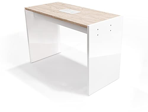 Table de manucure ongles professionnel avec aspirateur à ongles set reconstruction 104x50x77 cm modèle Worker Simple Eco (Sherwood - Pas d'aspirateur)
