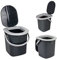 STAR SUPPLIES Large Indoor Outdoor Caravan Picnic Festivals Mobile 22L Lightweight Compact Portable Camping Toilet Seat & Lid (1)