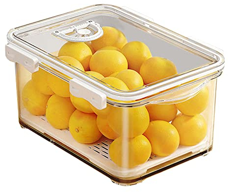 JOYBOS Contenedor 10 L de Almacenamiento Transparente, con Tapa
