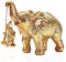 Irayin Elefanten Deko, Elefant Statue Figure, Mama Geschenk, Elefanten Skulptur bringt Glück, Gesundheit und Kraft, Dekoration für Wohnzimmer, Büro, Bücherregal, Schlafzimmer - Gold