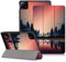 DINGGUAGUA Etui Coque Housse de Protection pour Xiaomi Mi Pad 6/Mi Pad 6 Pro 11 Pouces Tablette 2023 Tri-Fold Smart Folio Tablet Case with Auto Wake, Crépuscule