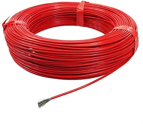 MIBSH Pfeife Haus 36K 48K Warmdraht-Kohlefaser-Heizkabel mit Silikonkautschukbeschichtung Boden Elektronik (Size : 100m 36k Teflon)