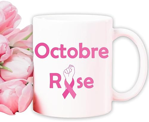 Mug personnalisé Octobre rose modèle poing - Lutte cancer du sein