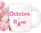 Mug personnalisé Octobre rose modèle poing - Lutte cancer du sein