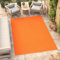 TAPISO Mono Teppich Kurzflor Indoor Outdoor UV-beständig Orange Einfarbig Wohnzimmer Schlafzimmer Kinderzimmer Modern Design ÖKO-TEX 300 x 400 cm