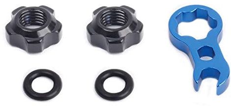 Presta Valve Collar Nut and Road Bike Vacuum Tire with Multi-Function Wrench for Valve Nuts, Bicycle Tire Valve Cap, Presta Valve Nut Cap, Bicycle Tire Valve Nut Cap