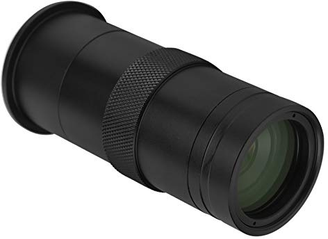 Topyond C Mount Objektiv,ABS,CCD Industrie Mikroskopkamera,8X 100X C Mount Objektiv,25mm Zoom,Einstellbare Vergrößerung