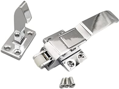 Cold room handle latch, Commercial Refrigerator Door Lock Single Double Hook Activity Hook Refrigerator Door Drying Oven Temperate Box Transfer Window Accessories (Color : Single hook) ( Color : Doubl