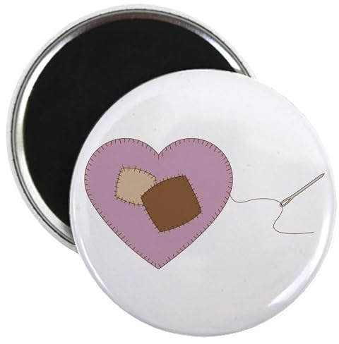 CafePress Heart Pin Cushion Magnets 2.25 Magnet (100 pack)