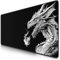 TITANWOLF - XXL Speed Gaming Mauspad 900 x 400mm - XXL Mousepad - Tischunterlage Large Size - verbessert Präzision und Geschwindigkeit - Black Dragon