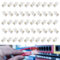 ZyFurn Pack of 50 RJ45 Standard Connectors Gold Plated Ethernet Connectors RJ45 Plugs for Cat5 Cat5e Cat6 Cat6a UTP Solid & Stranded Network Crimp Unshielded Plug 50μ 23 AWG Data Transmission