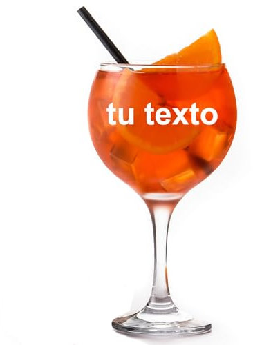 Personalisiertes Gin Glas mit Namen oder Wunschtext Ballglas Lasergravur Cocktail oder Aperol für Ginliebhaber