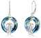 SLIACETE 925 Sterling Silber Schutzengel Ohrringe mit Österreichische Kristall für Damen Engel Hängend Ohrringe Engel Ohrhänger Engel Schmuck Geschenke für Frauen