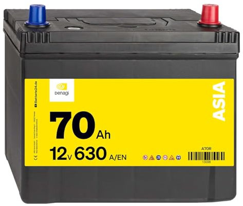 Denagi ASIA Autobatterie A70R 12V 70Ah 630A/EN Starterbatterie