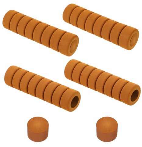 JIEYAO 4Pcs Door Handle Protective Covers, Anti-Collision Protective Cover Sponge Spiral Door Handle Buffer Soft and High-Resilience Protectors Kid Safety Door Handle for Door or Window Handle(Beige)
