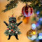 MUMQAQ Christmas Ornaments 2024, Black Cat Christmas Decorations, Cute Screaming Cat Christmas Tree Hanging Ornaments, Wearing Christmas Trees Dress Cat Ornament,Funny Cat Gifts for Cat Lovers