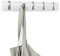 Garderobenhaken mit 5 Beweglichen Haken, Garderobenleiste – Moderne, Schlichte und Platzsparende, Klappbar Garderobenleiste Wand Garderobenhaken für Jacken, Mäntel, Schals, Handtaschen und Mehr