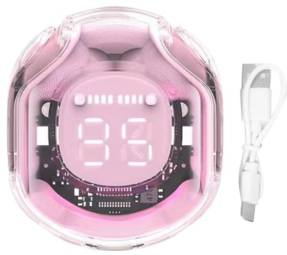 Auriculares in-ear inalámbricos: auriculares inalámbricos con cancelación de ruido clara, auriculares inalámbricos geniales 5.4, sonido estéreo, pantalla digital LED, a prueba de sudor, auriculares