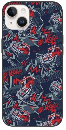 TZTTZT Jolie coque compatible avec iPhone 14, coque de protection pour téléphone tout-terrain rouge frais compatible avec iPhone 14, coque de protection antichoc pour femmes et hommes