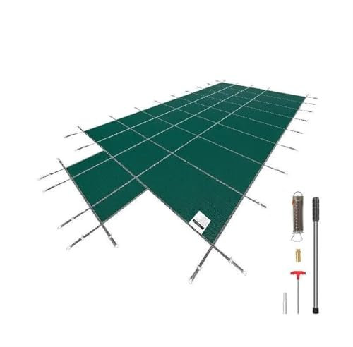 Poolabdeckung Poolabdeckplane Sicherheitsabdeckung Für Pools, Passend Für Rechteckige Einbaupools Von 16 X 32 Fuß, Sicherheitsabdeckung Für Pools, 4 X 10 Fuß, Mittel- Und Endstufennetz(18x36)