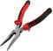 Pince À Bec Long 200mm, Pince Demi-Ronde Avec Tranchant, Pincès À Bec Effilé Peuvent Couper Du Fil D'acier/Fil De Fer/Fil De Cuivre/Fil Électrique, Les Professionnels Et Les Réparateurs