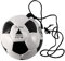 Buqpow Pallone da allenamento da calcio, regolabile, elastico, con corda, misura 4, per allenamento e sport