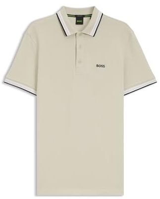 HUGO BOSS Mens Paddy Active Heritage Breathable Stretch Golf Polo Shirt