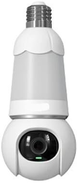 KVBRUI Bulb Cam 3MP/5MP E27 E26 Telecamera di sorveglianza con Visione Notturna Wi-Fi Telecamera IP for la Sicurezza Domestica con rilevamento AI di Persone e Veicoli(Bulb Cam 3MP(E27))